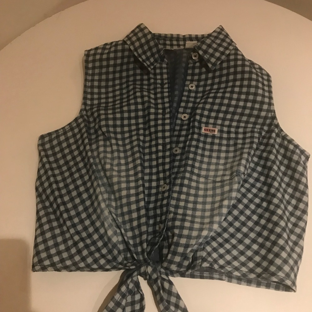 guess crop shirt nwot